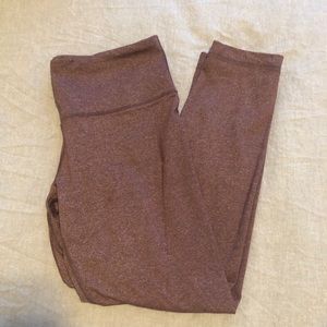 Maroon 3/4 length work out pants